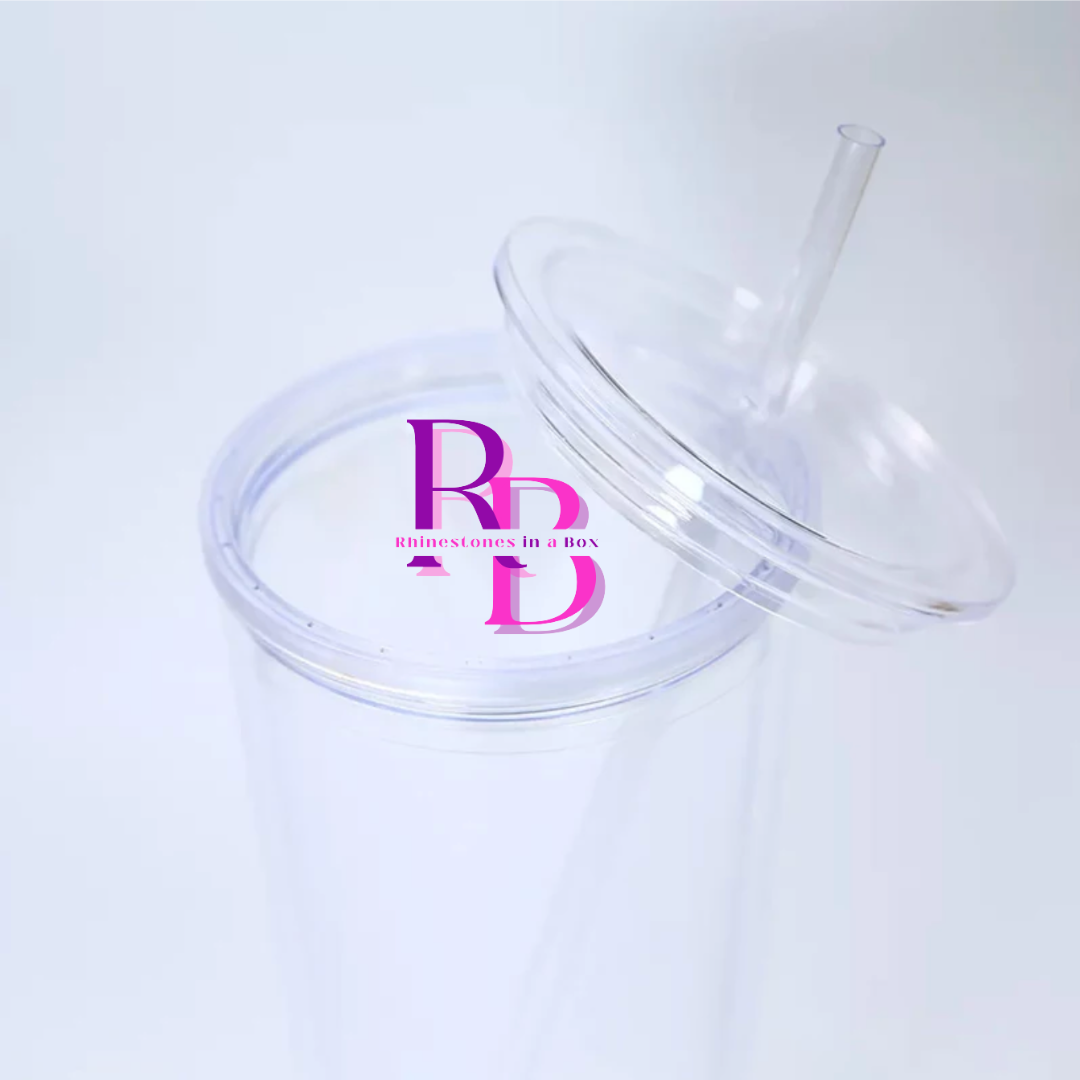 24oz Double Wall Tumbler Clear Dupe – OMG Cups!