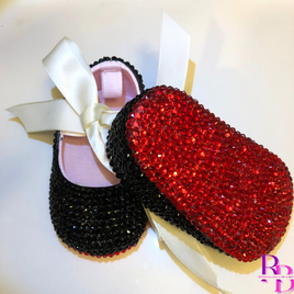 Bling Ballet Baby Shoes with a Bow