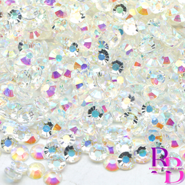 Dazzling Ice AB Jelly Resin Flat Back Loose Rhinestones- Bulk Bag