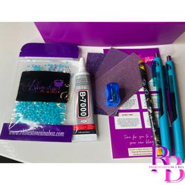 Aqua Blue Bling Pen Kit