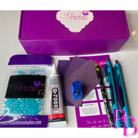 Aqua Blue Bling Pen Kit