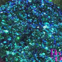 Peacock Sparkle Chunky Mix Glitter