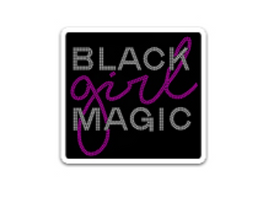 Black Girl Magic Flatback Resin Planar Laser Cut Acrylics