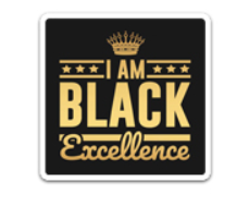 I Am Black Excellence Flatback Resin Planar Laser Cut Acrylics