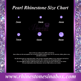 Pearl Rhinestone Size Chart
