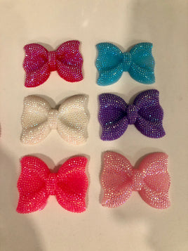 Big AB Bow DIY Resin Kawaii Cabochons Accessories Flat Back