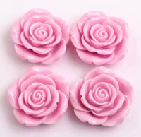 Pastel Big AB Open Flower DIY Resin Kawaii Cabochons Accessories Flat Back