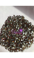 Red Volcanic Glass Flatback Round Loose Rhinestones