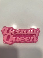 Glitter Beauty Queen DIY Resin Kawaii Cabochons Accessories Flat Back