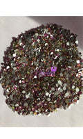 Queen Rose Glass Glass Flat Back Round Rhinestones