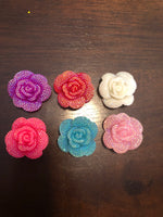 AB Open Flower DIY Resin Kawaii Cabochons Accessories Flat Back