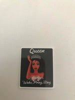 Queen Wake Pray Slay Flatback Resin Planar Laser Cut Acrylics