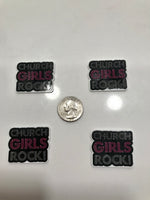 Church Girls Rock Flatback Resin Planar Laser Cut Acrylics