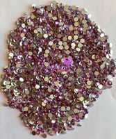 Princess Violet Glass Flatback Round Loose Rhinestones