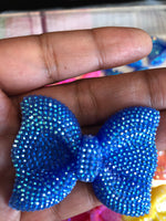 Big AB Bow with Holes DIY Resin Kawaii Cabochons Accessories Flat Back